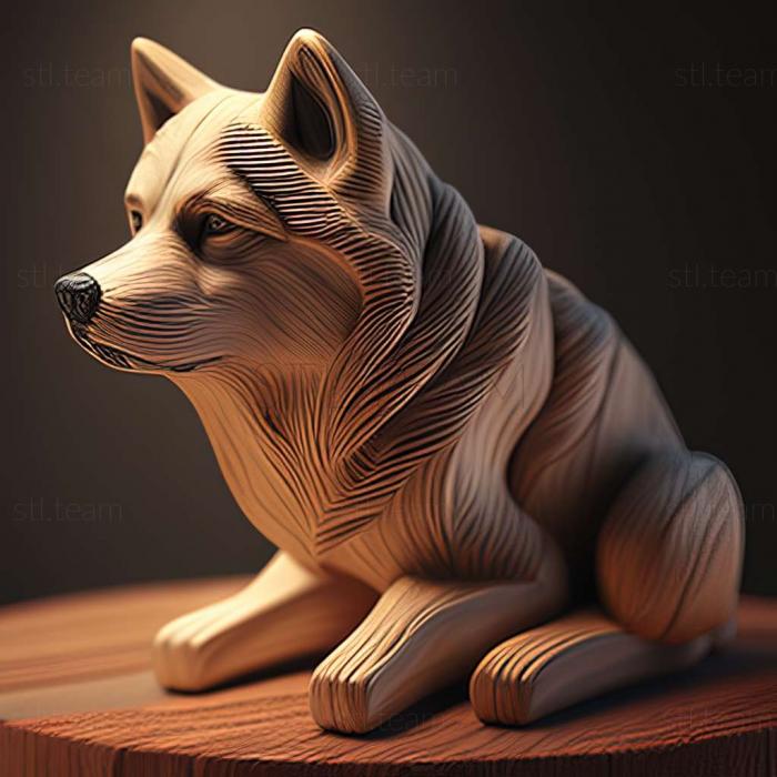 3D model Sakhalin Husky dog (STL)